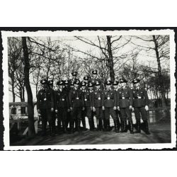   Német katonák, tisztek náci német egyenruhában, 2. világháború, Horthy-korszak, 1939, 1930-as évek, Eredeti fotó,  hátulján feliratozott papírkép.   