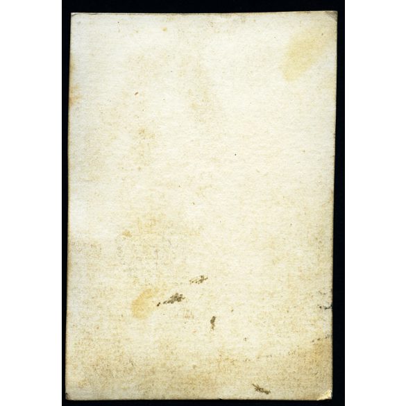 Ismeretlen műterem, elegáns férfi magyaros ruhában, bajusz, kalap, sétapálca, monarchia, 1860-as évek, Eredeti CDV, vizitkártya fotó.   