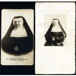 2 darab fotó, Mater Fauland Vincentia nővér, Sopron, Orsolyita zárda, apáca, egyház, vallás, 1900-as évek, monarchia, Eredeti fotó, papírkép. 