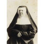 2 darab fotó, Mater Fauland Vincentia nővér, Sopron, Orsolyita zárda, apáca, egyház, vallás, 1900-as évek, monarchia, Eredeti fotó, papírkép. 