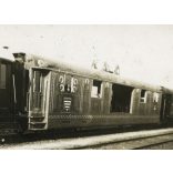 Az Aranyvonat egy vasútállomáson, Szent Jobb, Szent István év, egyház, ünnep, jármű, közlekedés, Horthy-korszak, 1938, 1930-as évek, Eredeti fotó,  papírkép, sarkán törésnyom.  