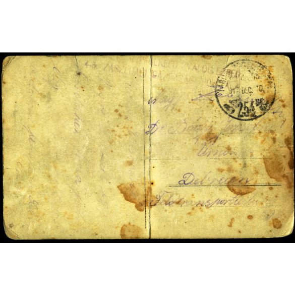 Magyar katonák a harctéren, egyenruha, kitüntetés, érdemrend, 1. világháború, monarchia, 1917, 1910-es évek, Eredeti fotó,  papírkép, törésnyomokkal.  