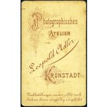 Leopold Adler műterme, Krondtadt, Brassó, Erdély, elegáns fiatal nő portréja, monarchia, 1870-es évek, Eredeti CDV, vizitkártya fotó.  