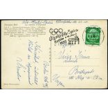 Az olimpiai harang, Berlin, Németország, birodalmi sas, náci, olimpiai játékok, 1936, 1930-as évek, Horthy-korszak, Eredeti képeslap fotó, papírkép, különleges postai bélyegzővel.   