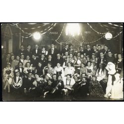   Burger Ottó fényképész, Budapest, Magyar Asszonyok Nemzeti Szövetsége (MANSZ) farsangi bál, Tormay Cécile (?), jelmez, 1935, 1930-as évek, Horthy-korszak, Eredeti fotó, papírkép.