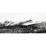Aero AE-45 Kócsag repülőgép HA-AEA magyar lajstromjellel, repülőgép, aviatika, jármű, közlekedés, 1950-es évek, kommunizmus, Eredeti fotó, papírkép. 
