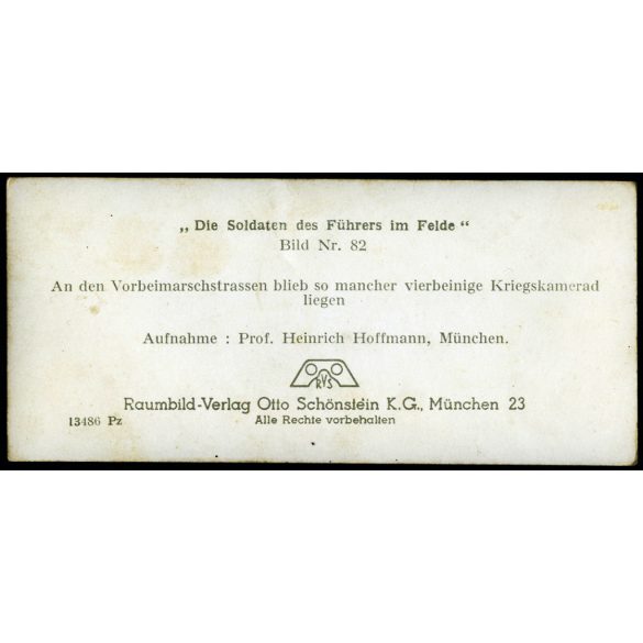 Vonuló német katonák, Lengyelország, katonák teherautókkal, jármű, közlekedés, náci egyenruha, 2. világháború, döglött ló, lótetem, Horthy-korszak, 1939, 1930-as évek, Eredeti sztereó fotó, hátulján feliratozott gyűjteményes papírkép. 