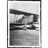 HA-PRA Praga E.39 Csehszlovák gyártmányú repülőgép, Magyarország, jármű, közlekedés, aviatika, 1950-es évek, kommunizmus, Eredeti fotó, papírkép.