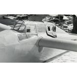 A HA-5066 lajstromjelű DFS Kranich ll. vitorlázó repülőgép Farkashegyen. Budapest, ezzel a géppel repült Méray-Horváth Róbert Farkashegyről – Nándorfehérvárra (Belgrád) 1943 nyarán, aviatika, jármű, közlekedés, 1950-es évek, kommunizmus, Eredeti fotó