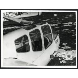   Rubik R-22 Futár magyar vitorlázó repülőgép, aviatika, jármű, közlekedés, 1950-es évek, kommunizmus, Eredeti fotó, papírkép.   