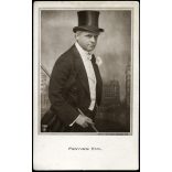 Angelo (Funk Pál) műterem, Budapest, Fenyvesi Emil (született Teitelbaum Emil), híres színész, forgatókönyvíró, művész, színház, monarchia, 1918, 1910-es évek, Eredeti képeslap fotó, papírkép.  