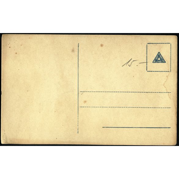 Angelo (Funk Pál) műterem, Budapest, Fenyvesi Emil (született Teitelbaum Emil), híres színész, forgatókönyvíró, művész, színház, monarchia, 1918, 1910-es évek, Eredeti képeslap fotó, papírkép.  