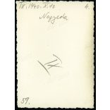 Épül a vasút, Nagyida (Veľká Ida), Felvidék, közlekedés, 2. világháború, helytörténet, 1940. október 10, , 1940-es évek, Horthy-korszak, Eredeti fotó, hátulján feliratozott papírkép.  
