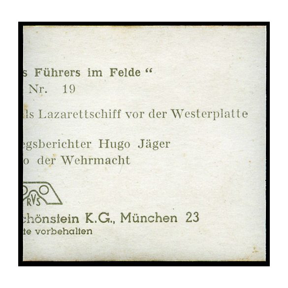 Hugo Jäger fotója, Lengyelország, Wilhelm Gustloff német óceánjáró, kórházhajó, német katonák náci egyenruhában, sebesült, 2. világháború, 1939, 1930-as évek, Horthy-korszak, Eredeti fotó, hátulján feliratozott papírkép.