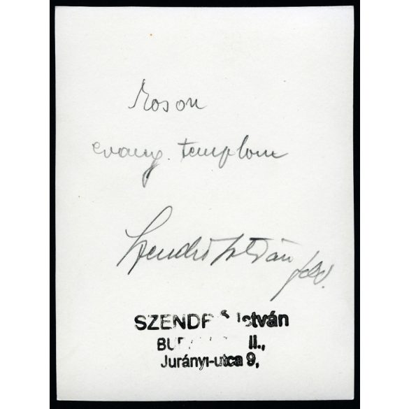 Szendrő István fotóművészeti alkotása, Monor, evangélikus templom, helytörténet, egyház, Pest megye, 1930-as évek. Eredeti, pecséttel jelzett fotó, papírkép. 