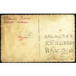 Vidovits István fényképész, Kunhegyes, elsőáldozó lány, ünnep, egyház, „Balas Eva Kenderes Rákóczi út 25”, 1940-es évek, Horthy-korszak, Eredeti fotó, hátulján feliratozott pecséttel jelzett papírkép. 