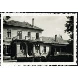Pósch-villa, Rozsnyó, Felvidék (Szlovákia), Pósch József villája,  városkép, épület, 2. világháború, 1942, , 1940-es évek, Horthy-korszak, Eredeti fotó, hátulján feliratozott papírkép.  