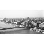 Fotó negatív, Régi Erzsábet híd, Budapest, Duna, látkép, , közlekedés, 5. kerület, városkép,, helytörténet, Horthy-korszak, 1930-as évek,  Eredeti nagyméretű fotó negatív!