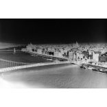 Fotó negatív, Régi Erzsábet híd, Budapest, Duna, látkép, , közlekedés, 5. kerület, városkép,, helytörténet, Horthy-korszak, 1930-as évek,  Eredeti nagyméretű fotó negatív!
