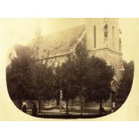 Kisboldogasszony Bazilika, Máriaremete, Budapest, vallás, egyház, helytörténet, 1910-es évek, monarchia, Eredeti fotó, papírkép.  