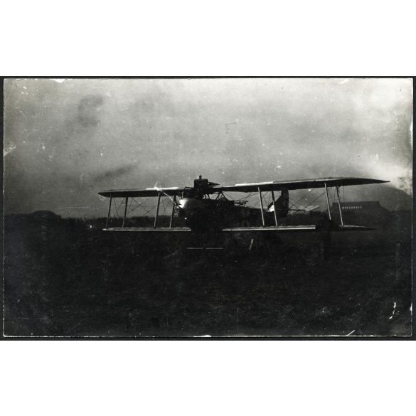 Hansa-Brandenburg C.I (?) katonai repülőgép, 1. világháború, jármű, közlekedés, aviatika1910-es évek, monarchia, Eredeti fotó, papírkép.  