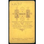 Prager József műterme, Ofen, Buda, elegáns nő portréja, monarchia előtti korszak, 1860-as évek, Eredeti CDV, vizitkártya fotó.   