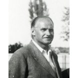 MAORT (Magyar–Amerikai Olajipari Rt.) bajnokságot nyert focicsapata, NYLASZ (Nyugat-magyarországi Labdarúgó Alszövetség) sport, labdarúgás, Csapkay Károly edző, Majerszky Béla bényamérnök, 1940-es évek, átmeneti korszak. Eredeti fotó, hátulján felira
