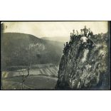 „Újpesti természetbarátok Photo osztálya”, Dobogókő (?), kirándulás, turista, turizmus, 1920-as évek, Horthy-korszak. Eredeti fotó, pecséttel jelzett papírkép.  