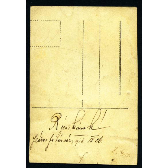 Magyar katonatiszt egyenruhában, Székesfehérvár, 1. világháború, kard, 1918 szeptember 26., 1910-es évek, monarchia,. Eredeti fotó, hátulján feliratozott papírkép.  