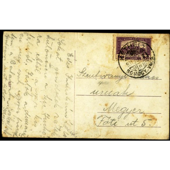Kéthely, Községháza a Templom térrel, Zárda, Utcarészlet, Somogy megye,  1910-es évek, monarchia,. Eredeti képeslap fotó, papírkép.   