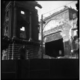 9 darab fotó negatív! A Nemzeti Színház épülete a megkezdett bontás idejében, Budapest, Blaha Lujza tér, VIII. kerület, Józsefváros, szocializmus, 1960-as évek,  Eredeti nagyobb méretű fotó negatív! 
