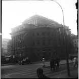 9 darab fotó negatív! A Nemzeti Színház épülete a megkezdett bontás idejében, Budapest, Blaha Lujza tér, VIII. kerület, Józsefváros, szocializmus, 1960-as évek,  Eredeti nagyobb méretű fotó negatív! 