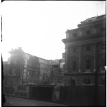 9 darab fotó negatív! A Nemzeti Színház épülete a megkezdett bontás idejében, Budapest, Blaha Lujza tér, VIII. kerület, Józsefváros, szocializmus, 1960-as évek,  Eredeti nagyobb méretű fotó negatív! 